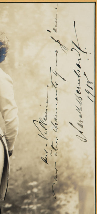 Bernhardt, Sarah. (1844-1923) Large Signed Photograph as Napoleon II
