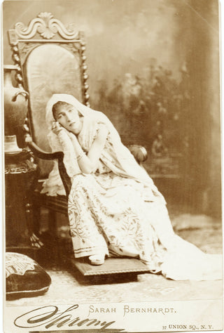 Bernhardt, Sarah. (1844-1923) [Sarony, Napoleon. (1812–1896)] 1880 Cabinet Photograph by Sarony