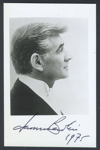 Bernstein, Leonard. (1918–1990) Signed Photograph