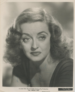 Davis, Bette. (1908–1989) "All about Eve" – Signed Photograph