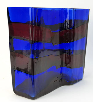 Bianconi, Fulvio. (1915 - 1996) Rare Scozzese Vase, model no. 4953, for Venini (1954/57)