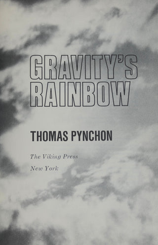 Pynchon, Thomas. (b. 1937) "Gravity's Rainbow" - Ex-Frank Bidart