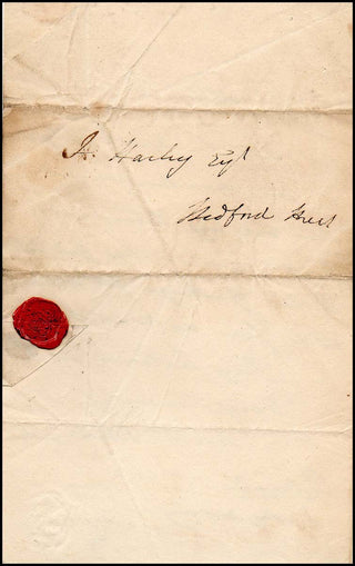 [English Music] Billington, Elizabeth. (1765 - 1818) Autograph Letter