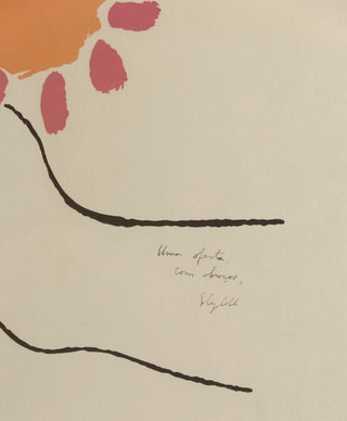 [Bishop, Elizabeth. (1911 - 1979)] Picasso, Pablo. (1881–1973) [Bidart, Frank. (b. 1939)] Picasso "Bouquet of Peace" Lithograph - INSCRIBED BY ELIZABETH BISHOP TO FRANK BIDART