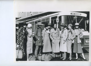 [Dior] Bohan, Marc. (1926 - 2023) Original Photograph with Models at Paris Airport