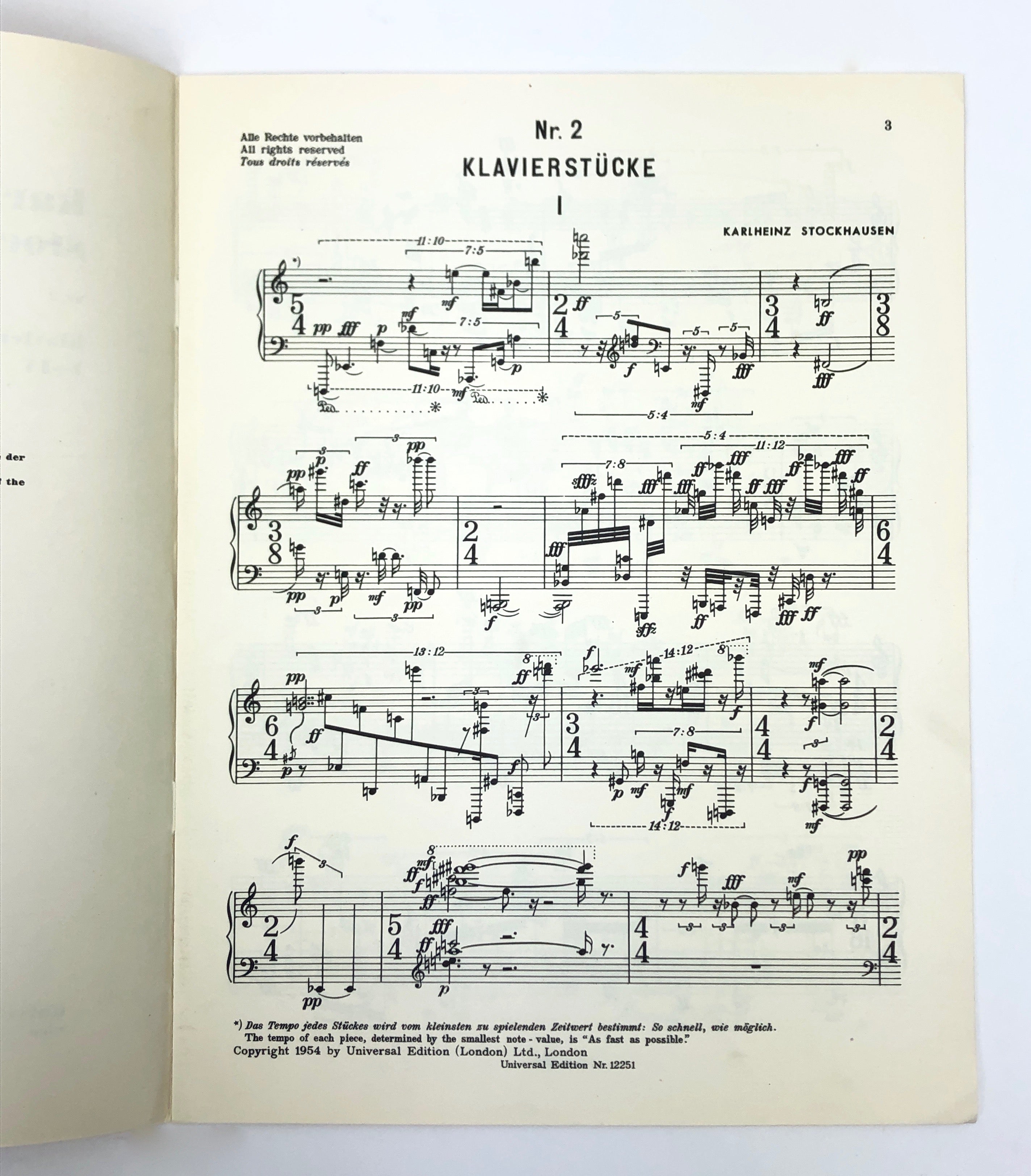 Stockhausen, Karlheinz. (1928–2007) Refrain and Stockhausen, Karlheinz. (1928–2007) Refrain and