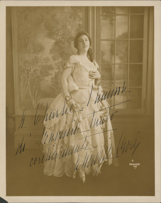 Bori, Lucrezia. (1887–1960) Signed Photograph to Met/Chicago Rehearsal Pianist