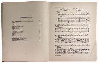 Borodin, Alexander. (1833–1887) & Cui, César. (1835–1918) & Liszt, Franz. (1811–1886) & Lyadov, Alexander. (1855–1914) & Rimsky-Korsakov, Nikolay. (1844-1908) & Shcherbachev, Nikolay (1853-1922) [Ochs, Siegfried. (1858-1929)] "Paraphrases" 24 Variations e