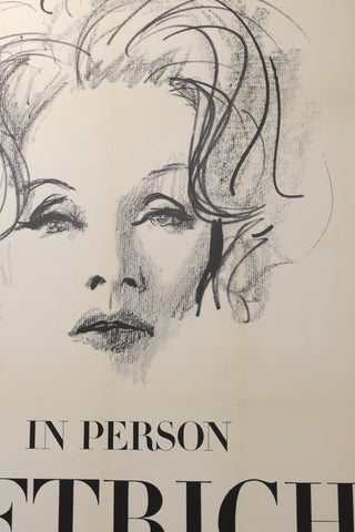 [Dietrich, Marlene (1901-1992)] Bouché, René. (1905 - 1963) "IN PERSON: DIETRICH" - Original Poster EX-MARLENE DIETRICH