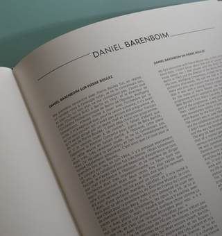 Boulez, Pierre. (1925–2016) "Temoignages / Hommages" - Signed Limited Editon