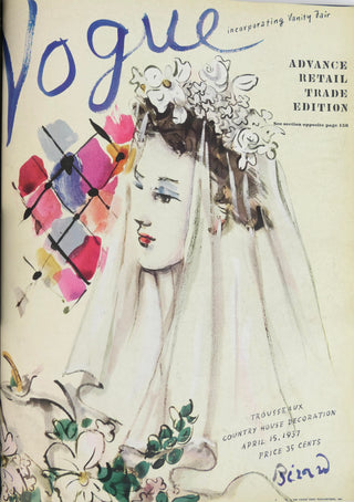 [Halston, Roy. (1932–1990)] [Gallo, Richard. (1946 - 2007)?] Bound Collection of Original 1937 Vogue Retail Editions - INSCRIBED TO HALSTON