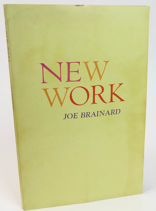 Brainard, Joe. (1942-1994) [Bidart, Frank. (b. 1939)] "New Work" - WITH MARKINGS BY FRANK BIDART