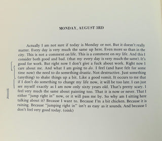 Brainard, Joe. (1942-1994) [Bidart, Frank. (b. 1939)] "Selected Writings" - WITH BIDART'S MARKING THROUGHOUT
