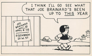 [Brainard, Joe. (1941-1994)] "Joe Brainard April 6–25 [1974]" - Invitation Card