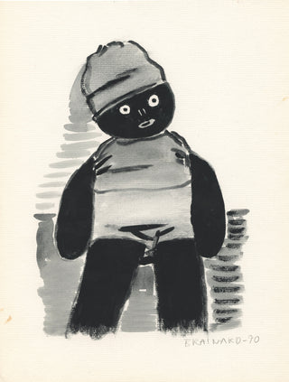 Brainard, Joe. (1941-1994) Untitled ("Golliwog Doll"), 1990