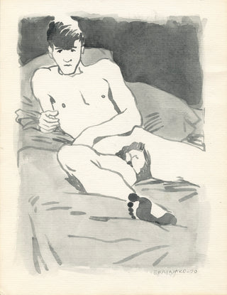 Brainard, Joe. (1941-1994) Untitled ("Male Odalisque"), 1990