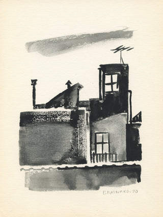 Brainard, Joe. (1941-1994) Untitled ("Rooftops, NYC"), 1990