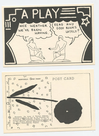 Brainard, Joe. (1941 - 1994) [Bidart, Frank. (b. 1939)] Twelve Postcards.