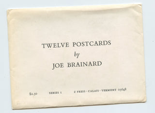 Brainard, Joe. (1941 - 1994) [Bidart, Frank. (b. 1939)] Twelve Postcards.