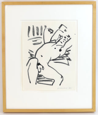 Brainard, Joe. (1942-1994) [Bidart, Frank. (b. 1939)] Nude Male ("Untitled, Male Odalisque"), 1988