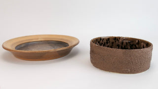 Brainard, Joe. (1941 - 1994) [Bidart, Frank. (b. 1939)] Two Pottery Bowls, including one INSCRIBED TO FRANK BIDART