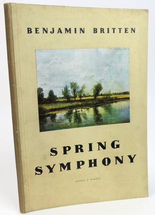 Britten, Benjamin. (1913–1976) "Spring Symphony"  - Signed Score to "The 100 Boys of the of City of Leeds"