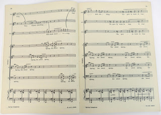Britten, Benjamin. (1913–1976) "Spring Symphony"  - Score with Autograph Presentation Letter (" I was very sorry to not be able to come to the performance")