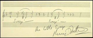 Britten, Benjamin. (1913–1976) "The Little Sweep" - Autograph Musical Quotation
