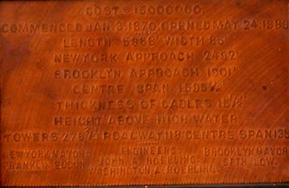 [Brooklyn Bridge] OPENING DAY SOUVENIR ISSUED BY NEW YORK DEPARTMENT STORE LORD & TAYLOR