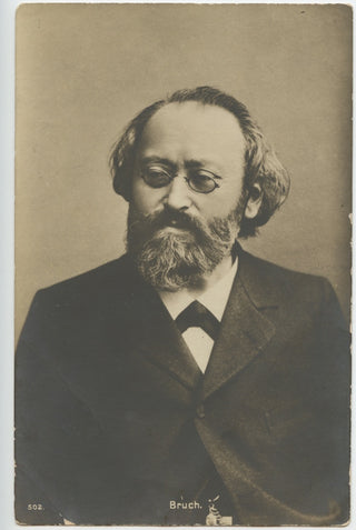 Bruch, Max. (1838–1920) Signed Photograph Postcard, Berlin-Friedenau, 1910, view 1