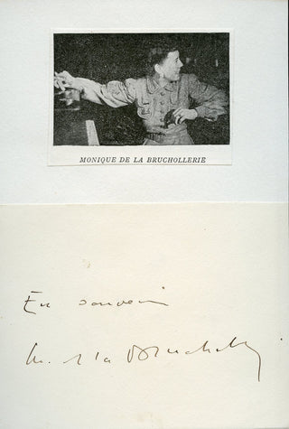 Bruchollerie, Monique. (1915 - 1972) Autograph Signature