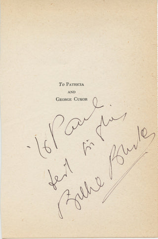 Burke, Billie. (1884–1970) Autograph Signature