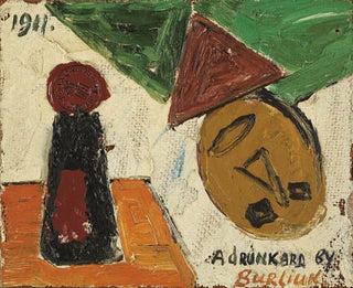 Burliuk, David. (1882-1967) "A Drunkard," 1911