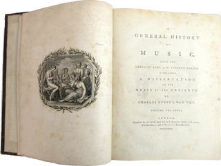 Burney, Charles. (1726–1814) A General History of Music, from the Earliest Ages to the Present Period (4 vols.)