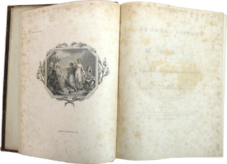 Burney, Charles. (1726–1814) A General History of Music, from the Earliest Ages to the Present Period (4 vols.)