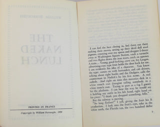 Burroughs, William S. (1914-1997) [Bidart, Frank. (b.1939)] "The Naked Lunch" -  FIRST EDITION