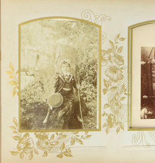 [Cabinet Card Photography] Cabinet and CDV Photograph Collection in Beautiful Velvet Album