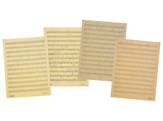 Cage, John. (1912–1992) Études Australes - Four Autograph Musical Manuscripts