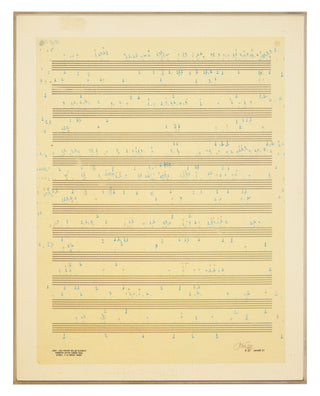 Cage, John. (1912–1992) Études Australes - Four Autograph Musical Manuscripts