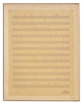 Cage, John. (1912–1992) Études Australes - Four Autograph Musical Manuscripts