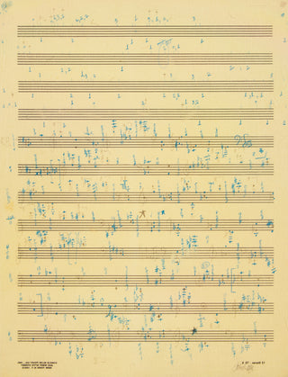 Cage, John. (1912–1992) Études Australes - Four Autograph Musical Manuscripts