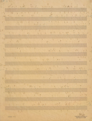 Cage, John. (1912–1992) Études Australes - Four Autograph Musical Manuscripts