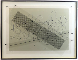 Cage, John. (1912–1992) Fontana Mix, 1981 - SIGNED SILKSCREEN AND COLLAGE