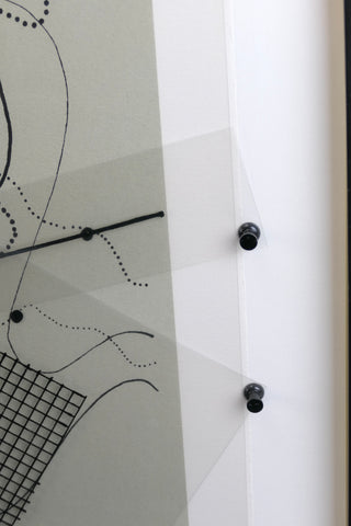 Cage, John. (1912–1992) Fontana Mix, 1981 - SIGNED SILKSCREEN AND COLLAGE