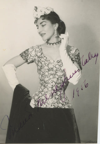 Callas, Maria. (1923–1977) [Luxardo] Signed Tosca Photograph, 1956