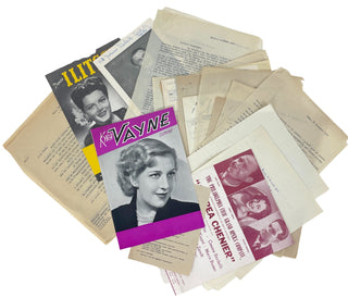 [Italian Opera] [Callas, Maria. (1923-1977)], (Barbieri, Fedora. (1920-2003) etc. Archive of Letters, Telegrams, and Ephemera from the Teatro Opera Roma, 1945-1980s