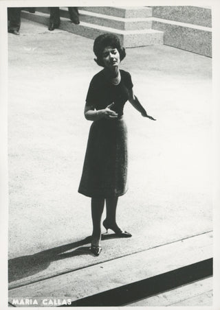 Callas, Maria. (1923–1977) Four Photographs at La Scala - "Medea," "Alceste" and "Turandot"
