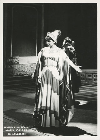 Callas, Maria. (1923–1977) Four Photographs at La Scala - "Medea," "Alceste" and "Turandot"