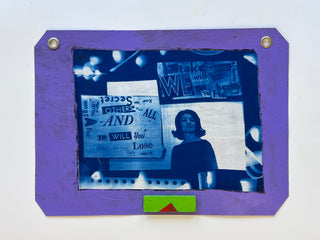 Koestenbaum, Wayne (b. 1958) Maria Callas and Maria Dietrich Ransom Note Cyanotype Assemblage, 2025