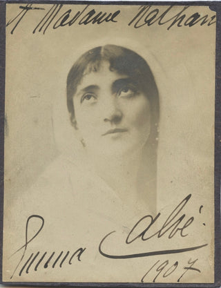 Calvé, Emma. (1858–1942) Signed Photograph